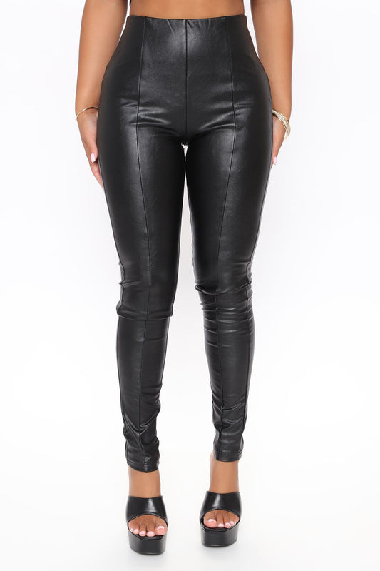 Simple Pleasure Faux Leather Pants
