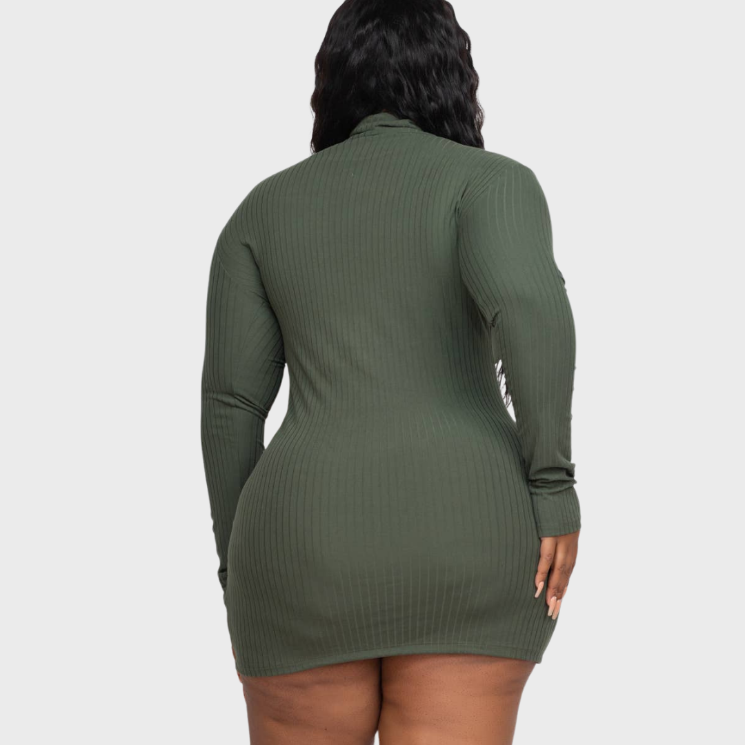 Believe In Me Mock Neck Dress