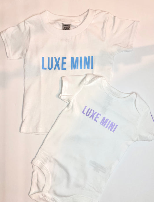 LUXE MINI infant onesies/tees