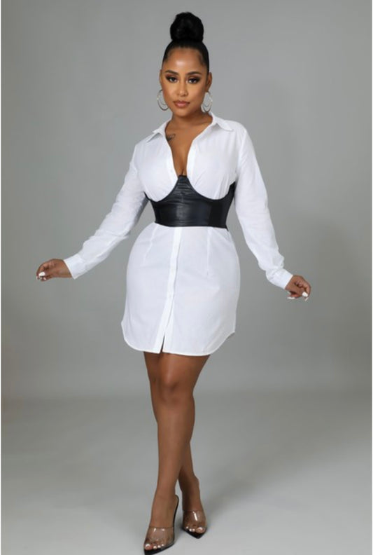 She Means Business Collared Dress