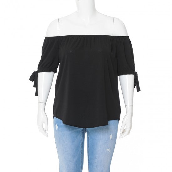 Take It Easy Off Shoulder Top