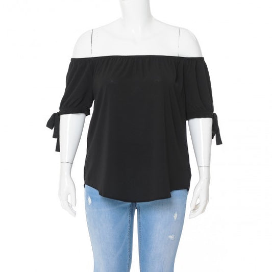 Take It Easy Off Shoulder Top