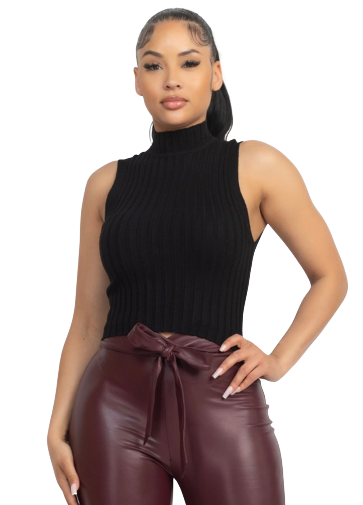 Eliana Mock Neck Top