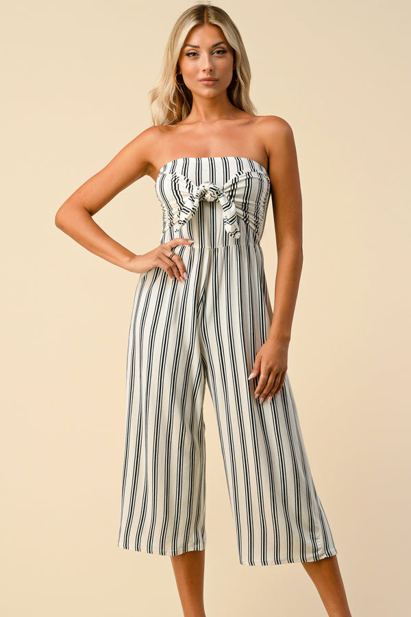 Just My Type Striped Jumpsuit