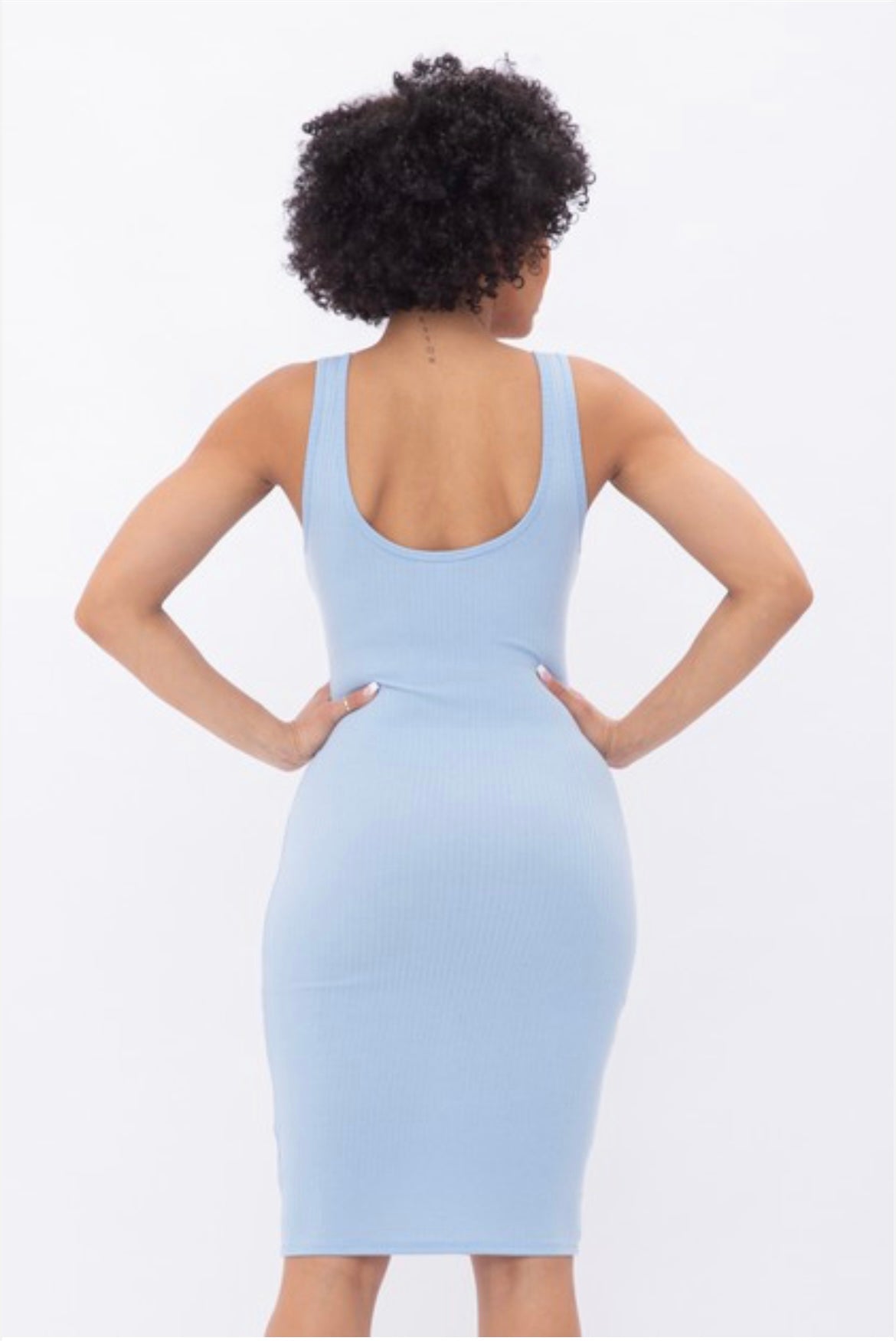 Effortless Ribbed Midi Dress