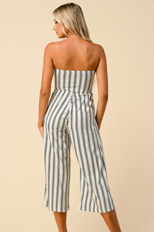 Just My Type Striped Jumpsuit