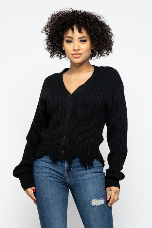 Savage Love Distressed Cardigan