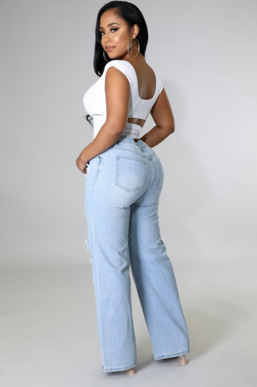 Throwback Wide Leg Jeans