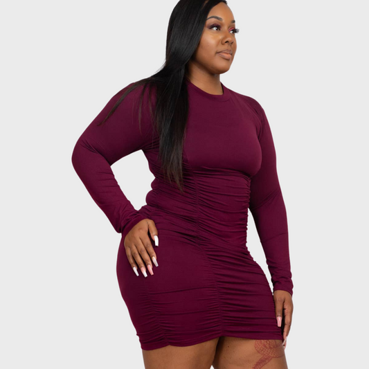 Party Starter Ruched Bodycon Dress
