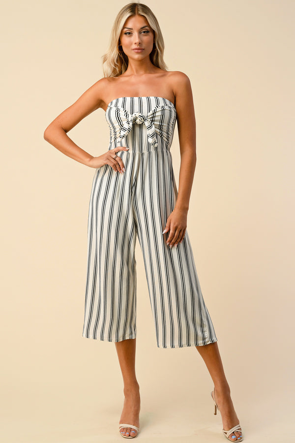Just My Type Striped Jumpsuit