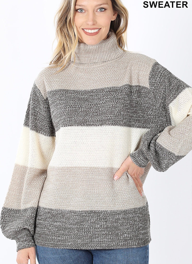 Let’s Chill Color block Sweater